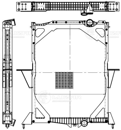 Radiator, racire motor LRc 1055 LUZAR